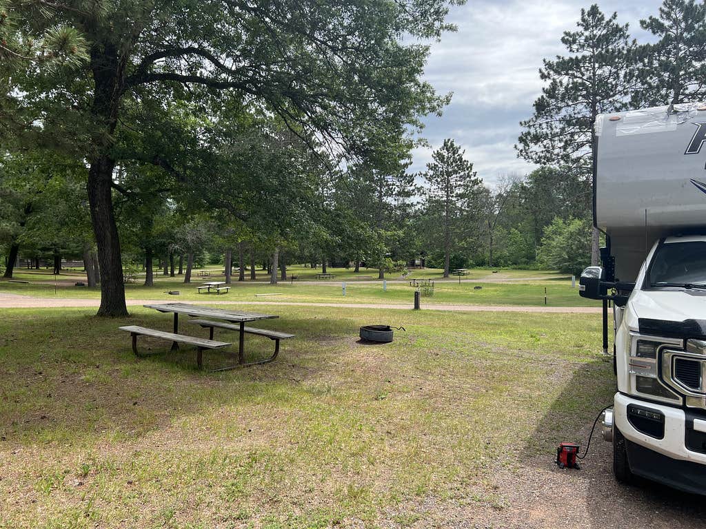 Camper-submitted photo at Riverview Campground — St. Croix State Park near Pine City, MN