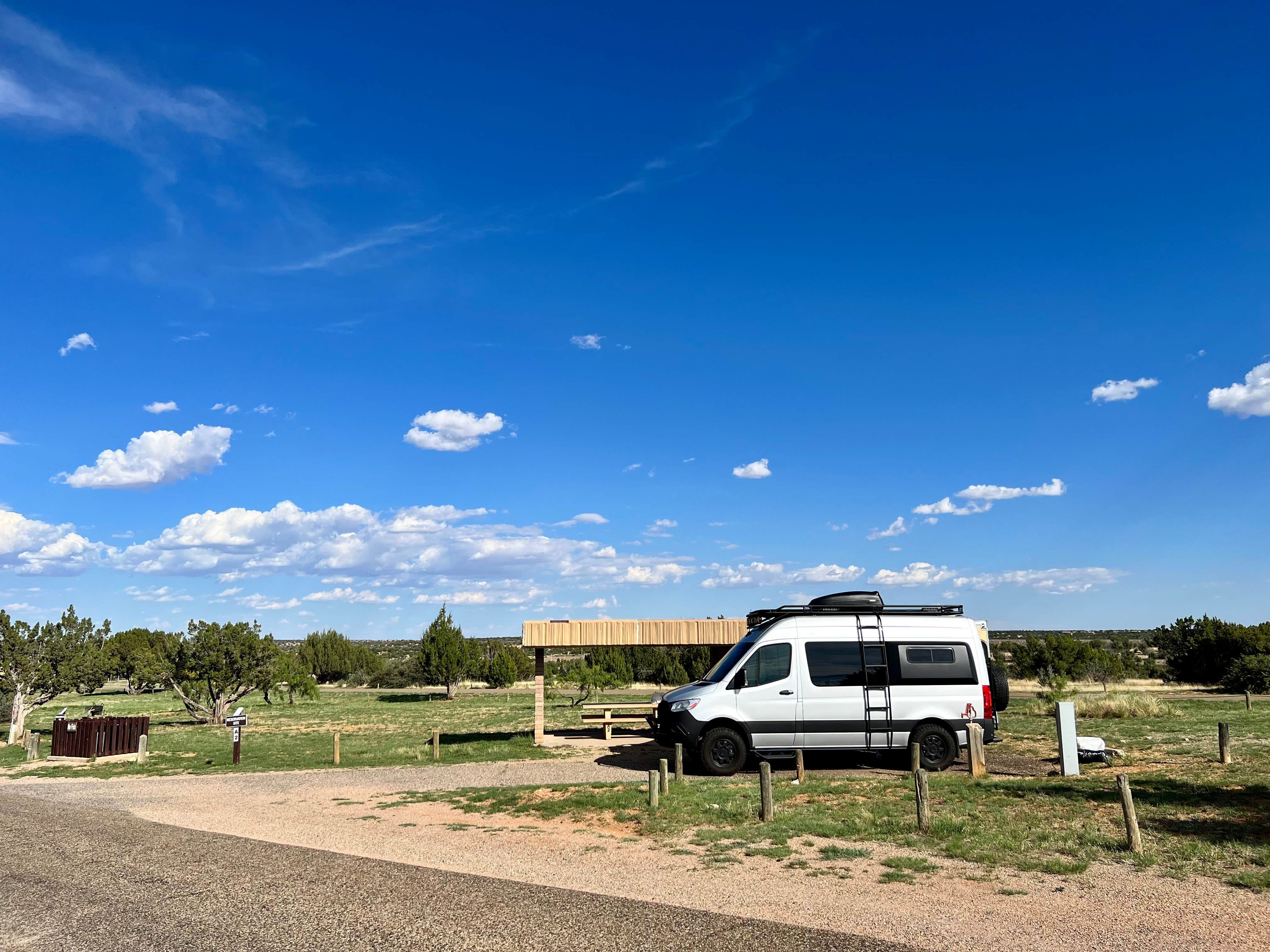 Katie T.'s photo of rv camping at Rocky Point Campground — Santa Rosa Lake State Park near Conchas Dam, NM