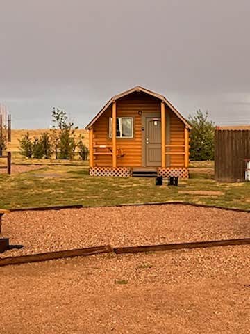 Cameron F.'s photo of a cabin at Cheyenne RV Resort by RJourney near Granite Canon, WY