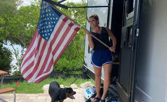 Ben F.'s photo of camping with pets at St. Petersburg-Madeira Beach KOA Holiday near Clearwater Beach, FL