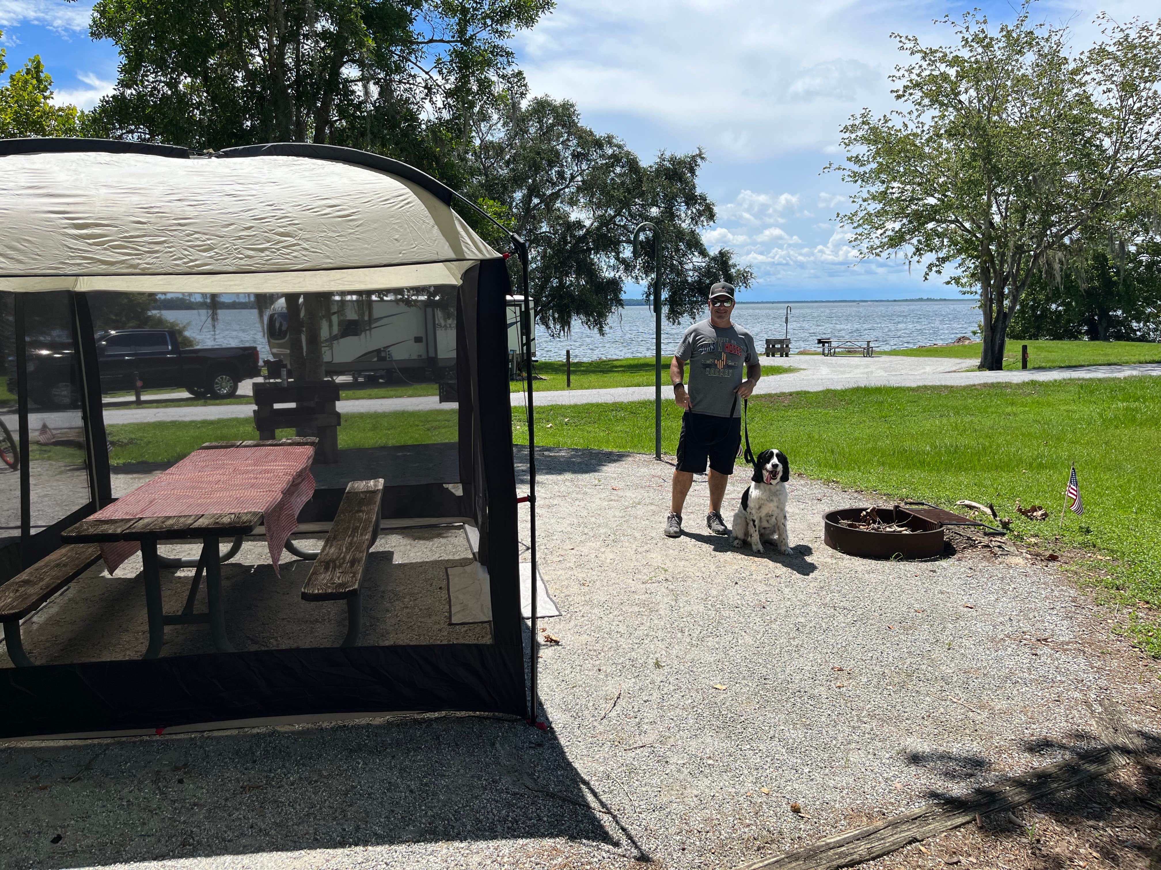 Amy M.'s photo of camping with pets at Eastbank near Hosford, FL