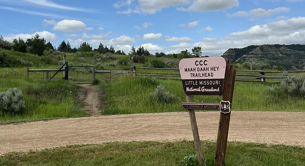 Ccc Campground Sign in Dakota Prairie National Grasslands