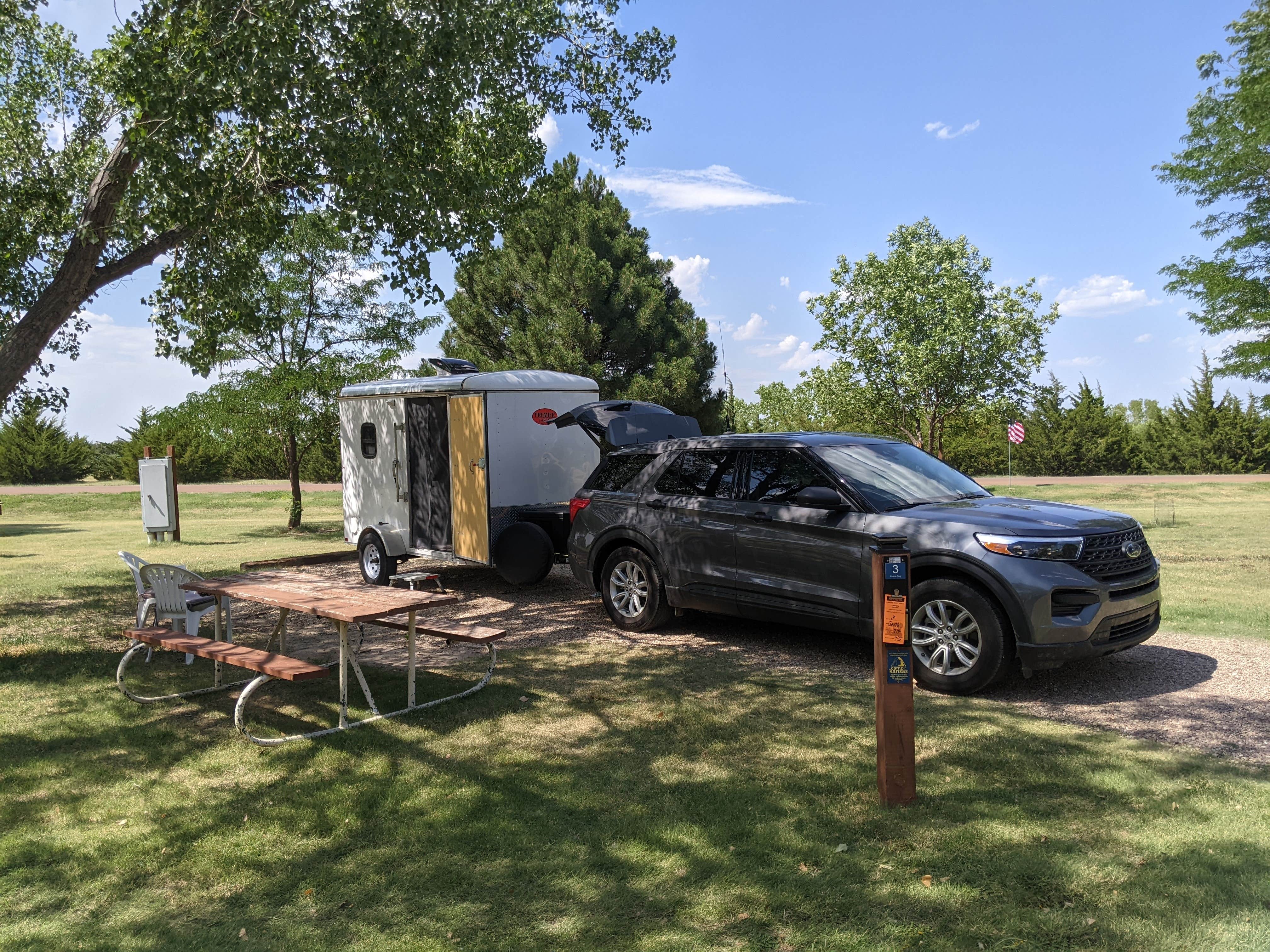 Camper submitted image from Shady Rest Campground — Prairie Dog State Park - 1