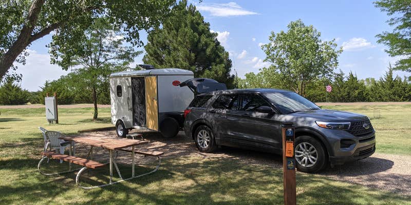 Camper submitted image from Shady Rest Campground — Prairie Dog State Park