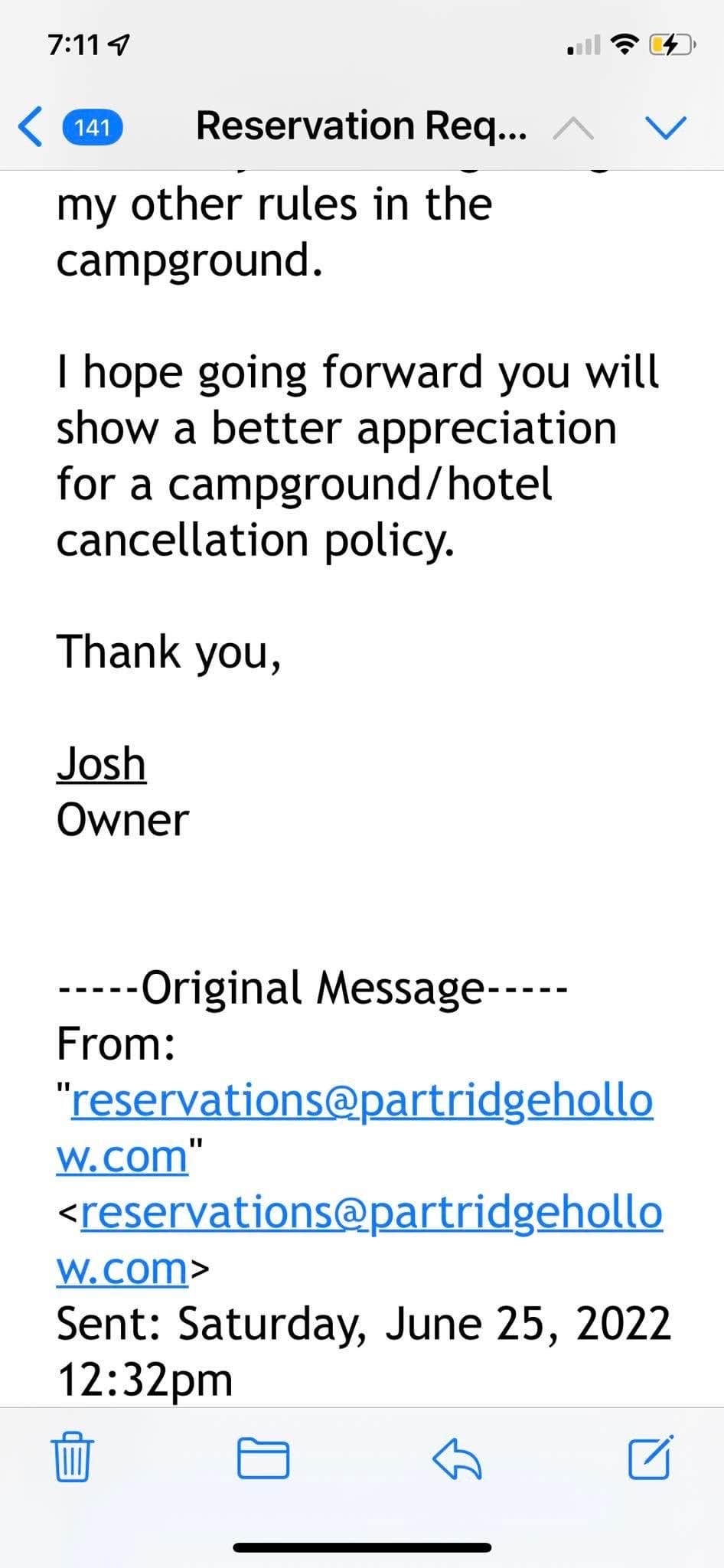 Camper-submitted photo at Partridge Hollow Campground near North Brookfield, MA