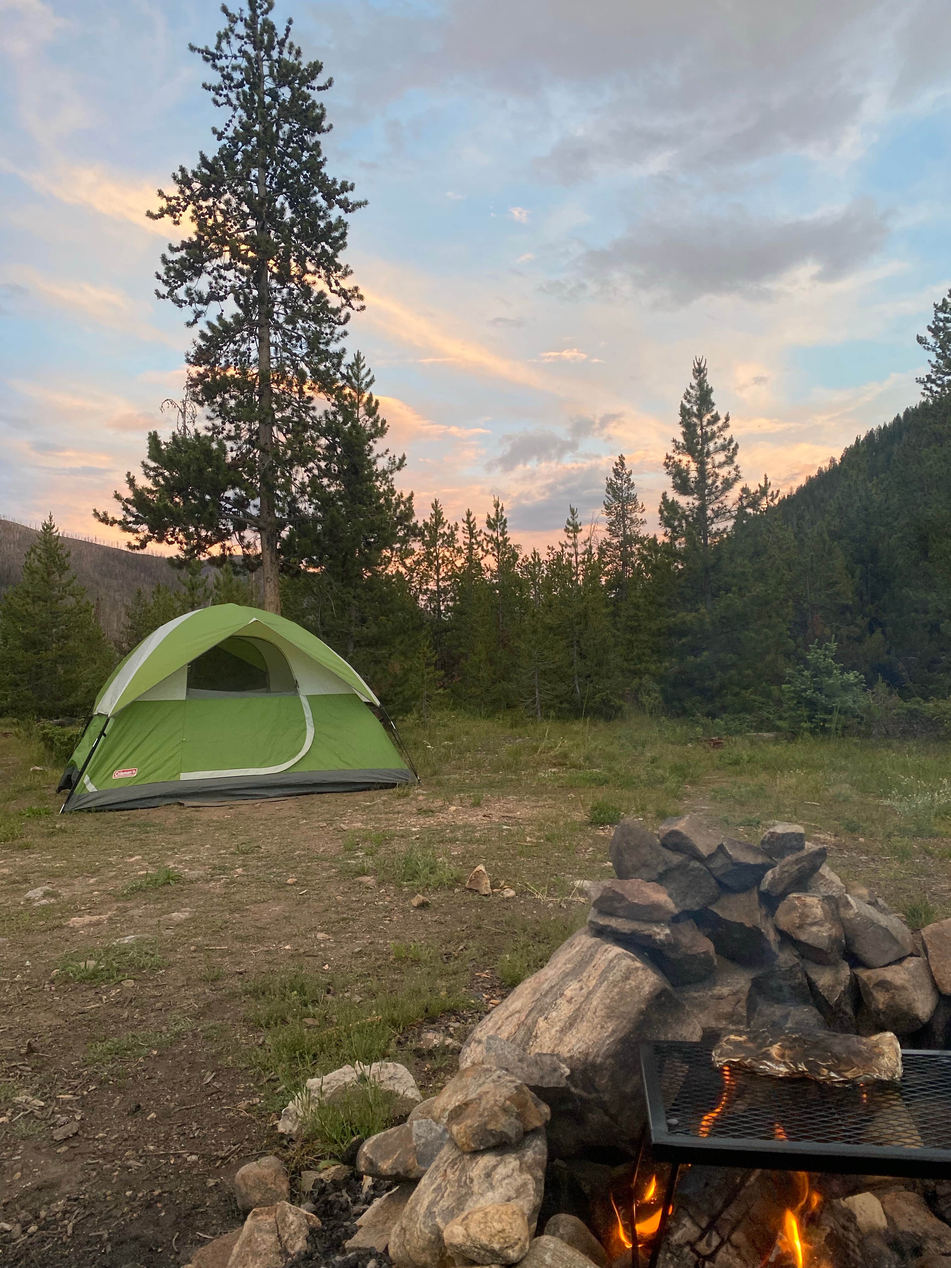 emily C.'s photo of a dispersed camping area at Ute Pass Dispersed Camping near Hot Sulphur Springs, CO