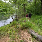 Trail section along river