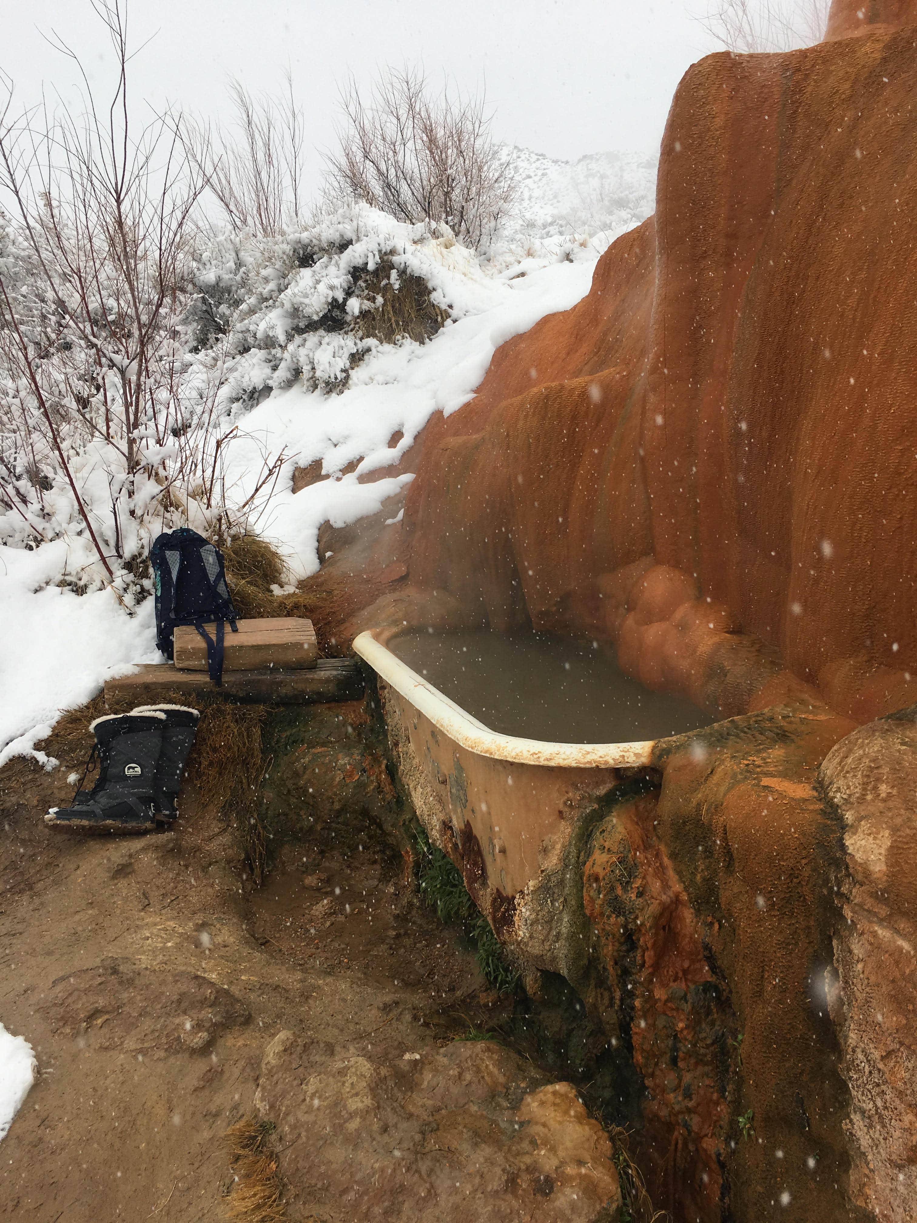 Camper-submitted photo at Mystic Hot Springs near Fayette, UT