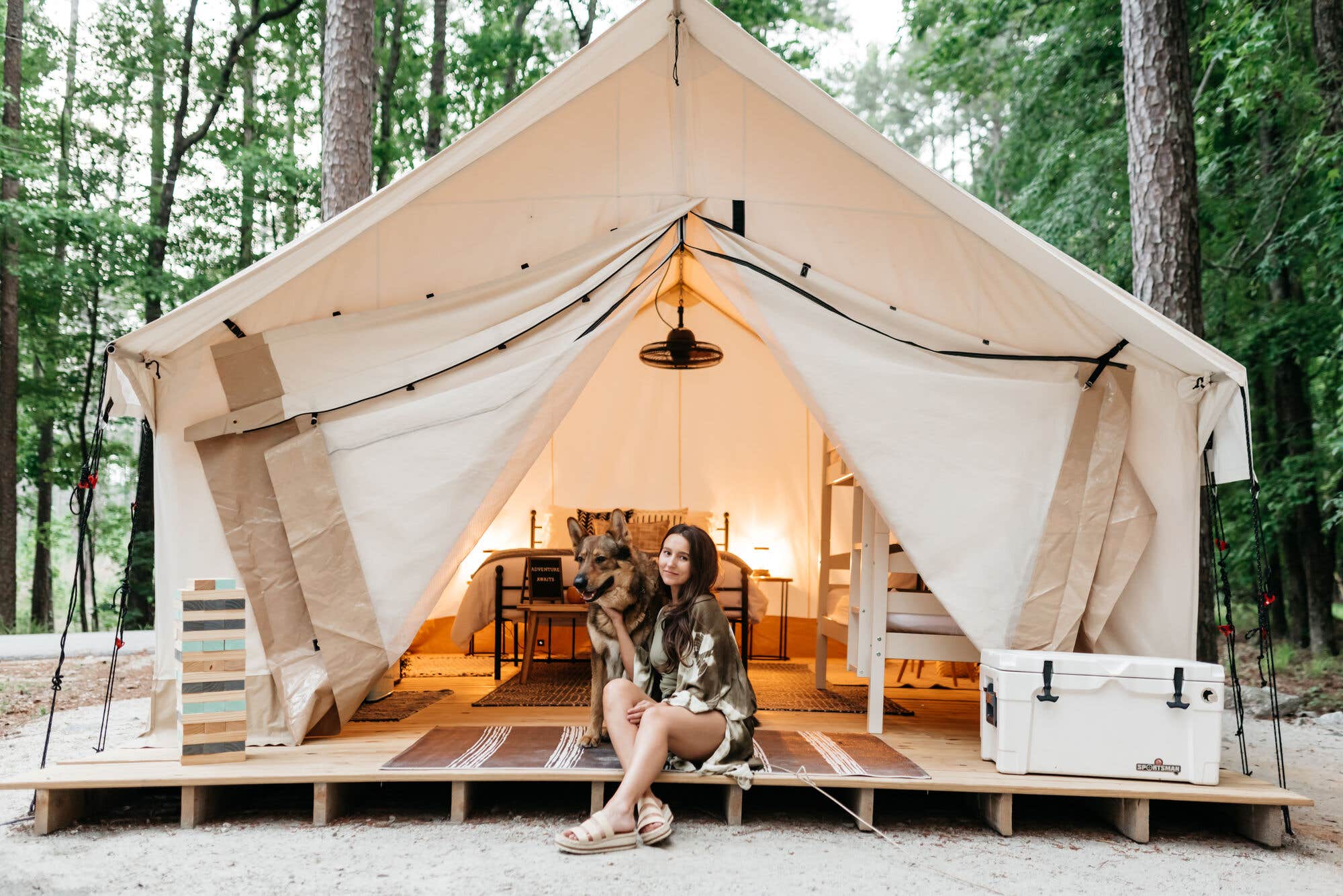Timberline Glamping Clarks Hill Lake Camping Appling, GA