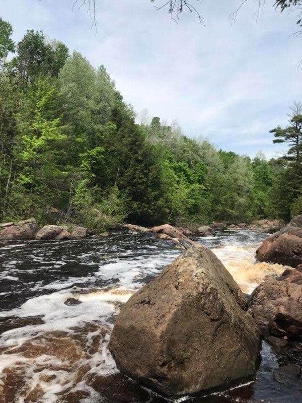 Camper-submitted photo at Copper Falls State Park Campground near Presque Isle, WI