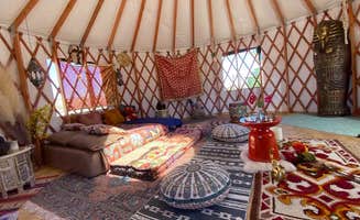 Shawn K.'s photo of glamping accommodations at 20’ Yurt in Volcano Vortex near La Quinta, CA