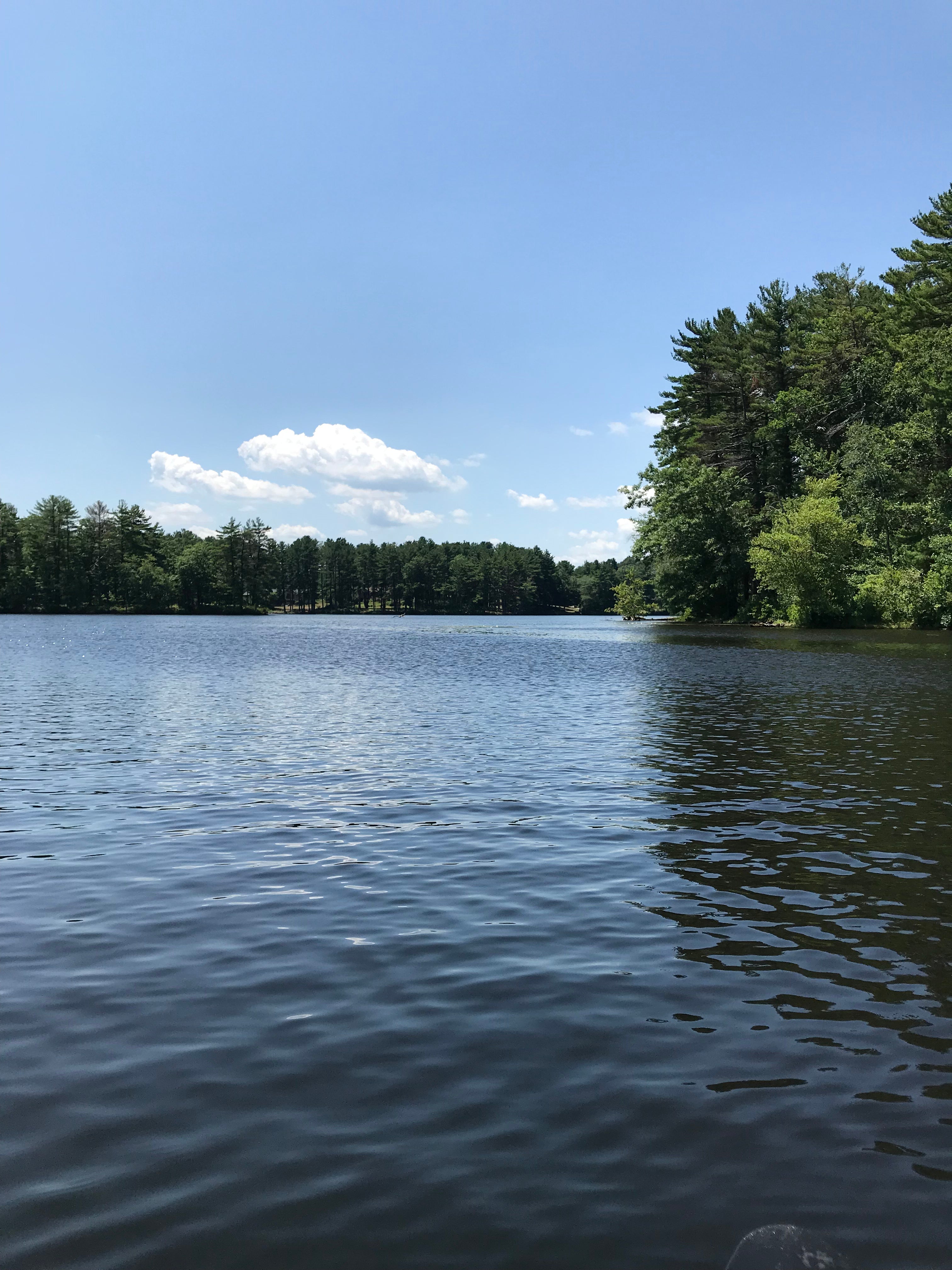Pond for kayaking 