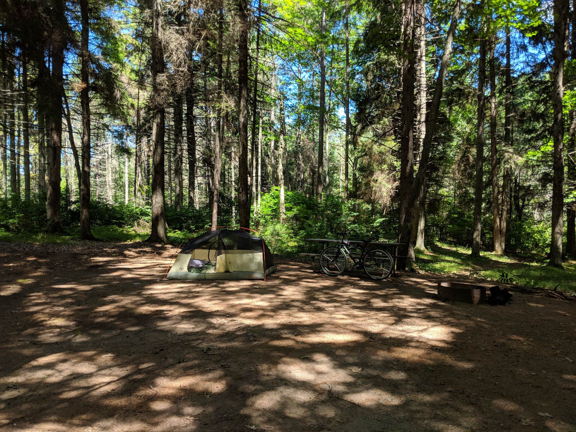 Camper-submitted photo at North Trout Lake Campground — Northern Highland State Forest near Woodruff, WI