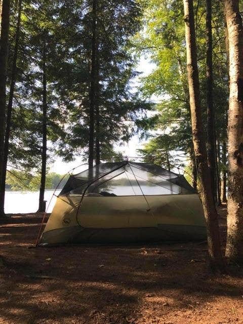 Jay W.'s photo of tent camping at Turtle Flambeau Scenic Waters Area near Minocqua, WI