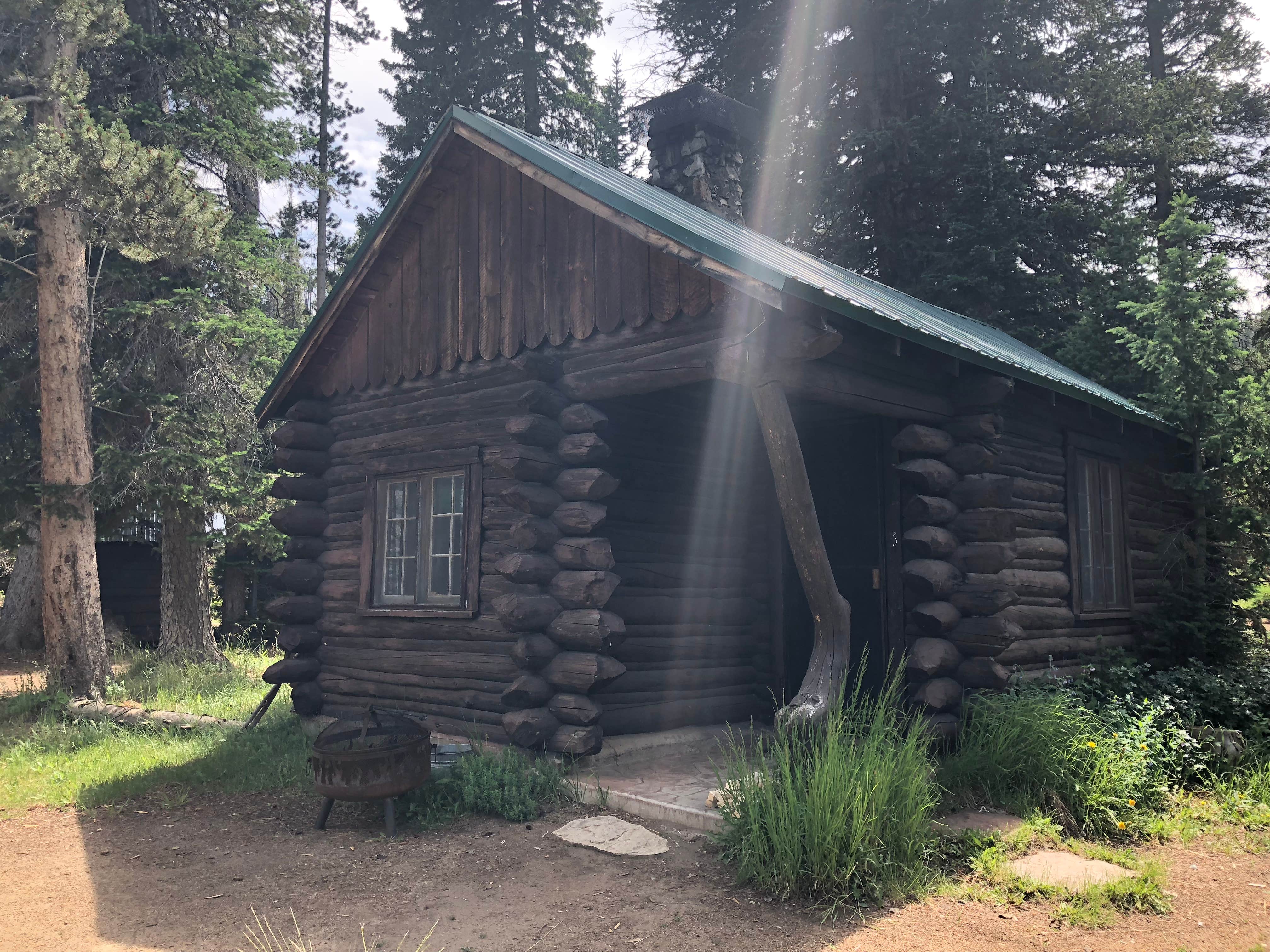 suzy H.'s photo of a cabin at Louis Lake Campground near Lander, WY