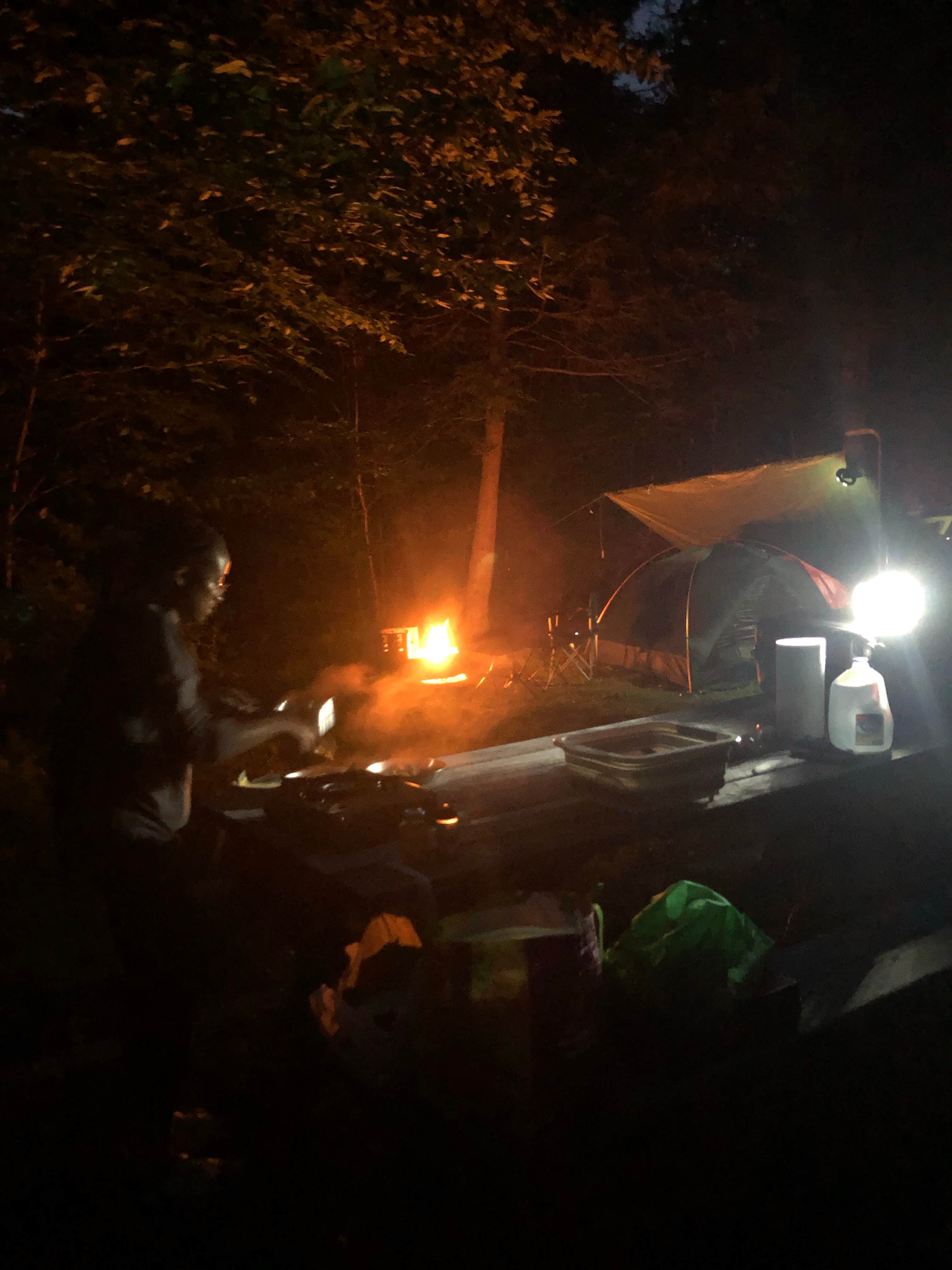 Camper-submitted photo at Lower Lake Campground Beechwood Area — Promised Land State Park near Hewitt, NJ