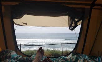 Katie O.'s photo of glamping accommodations at South Carlsbad State Beach Campground near Murrieta, CA