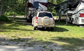 Camping near Fish Camp at Duck Lake: Heart of Glacier RV Park & Cabins, Babb, Montana