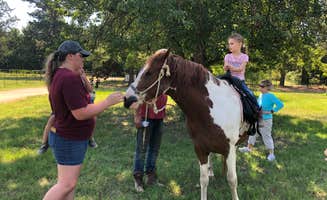 Lynda T.'s photo of camping with a horse at Coppergate Ranch near White Oak, TX