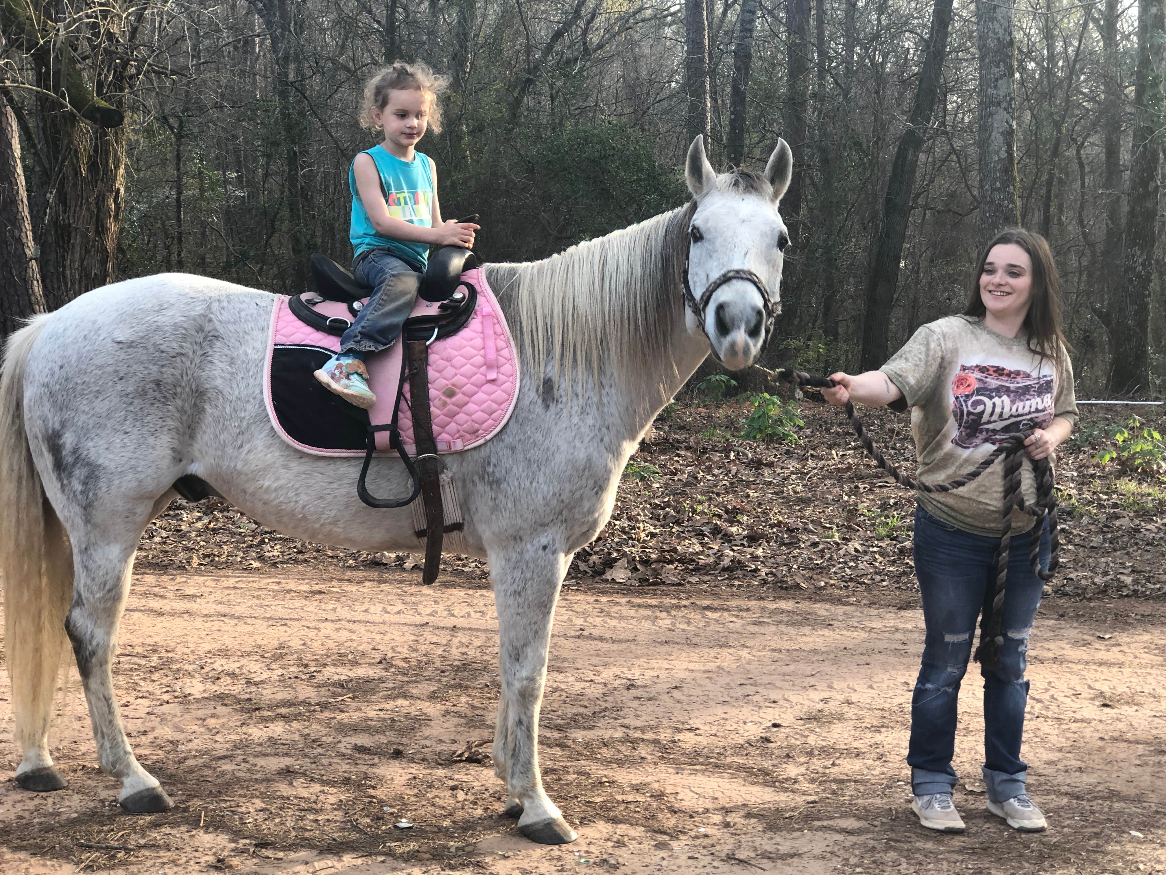 Lynda T.'s photo of camping with a horse at Coppergate Ranch in Texas