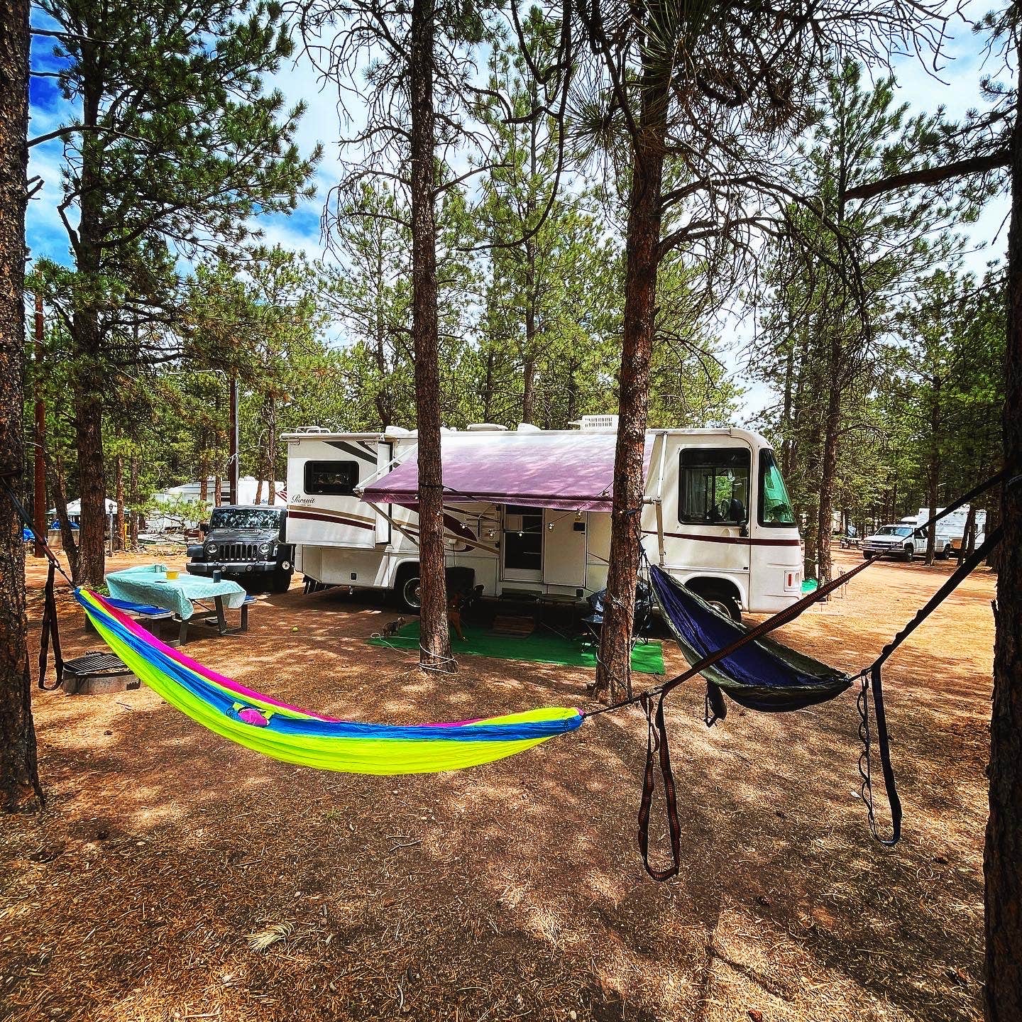 Charlie & Danielle B.'s photo of rv camping at Diamond Campground & RV Park near Deckers, CO