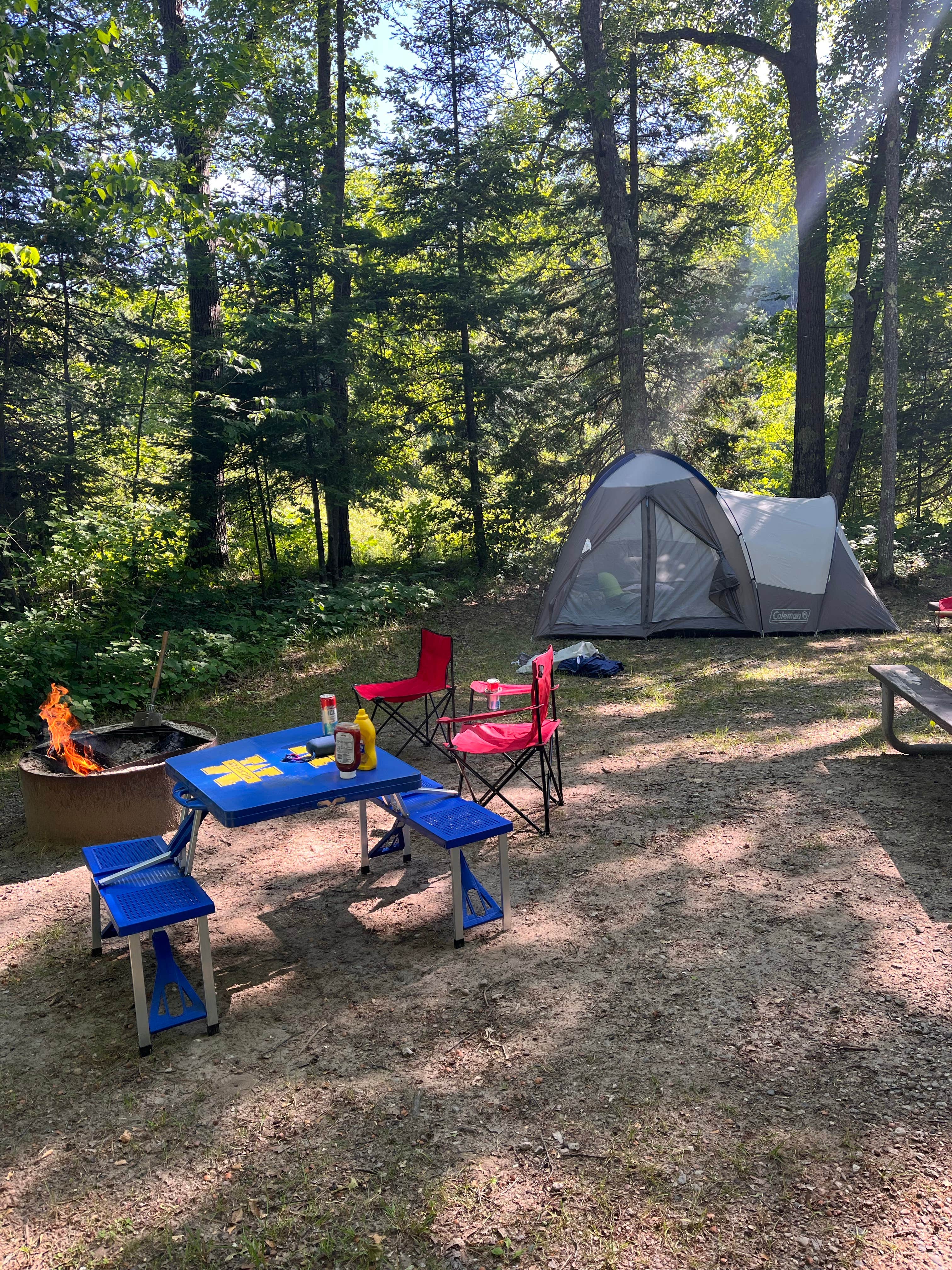 Camper submitted image from Ocqueoc Falls State Forest Campground - 1