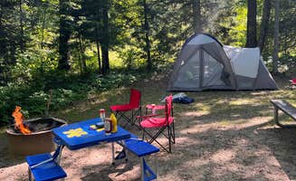 matthew W.'s photo of tent camping at Ocqueoc Falls State Forest Campground near Vanderbilt, MI