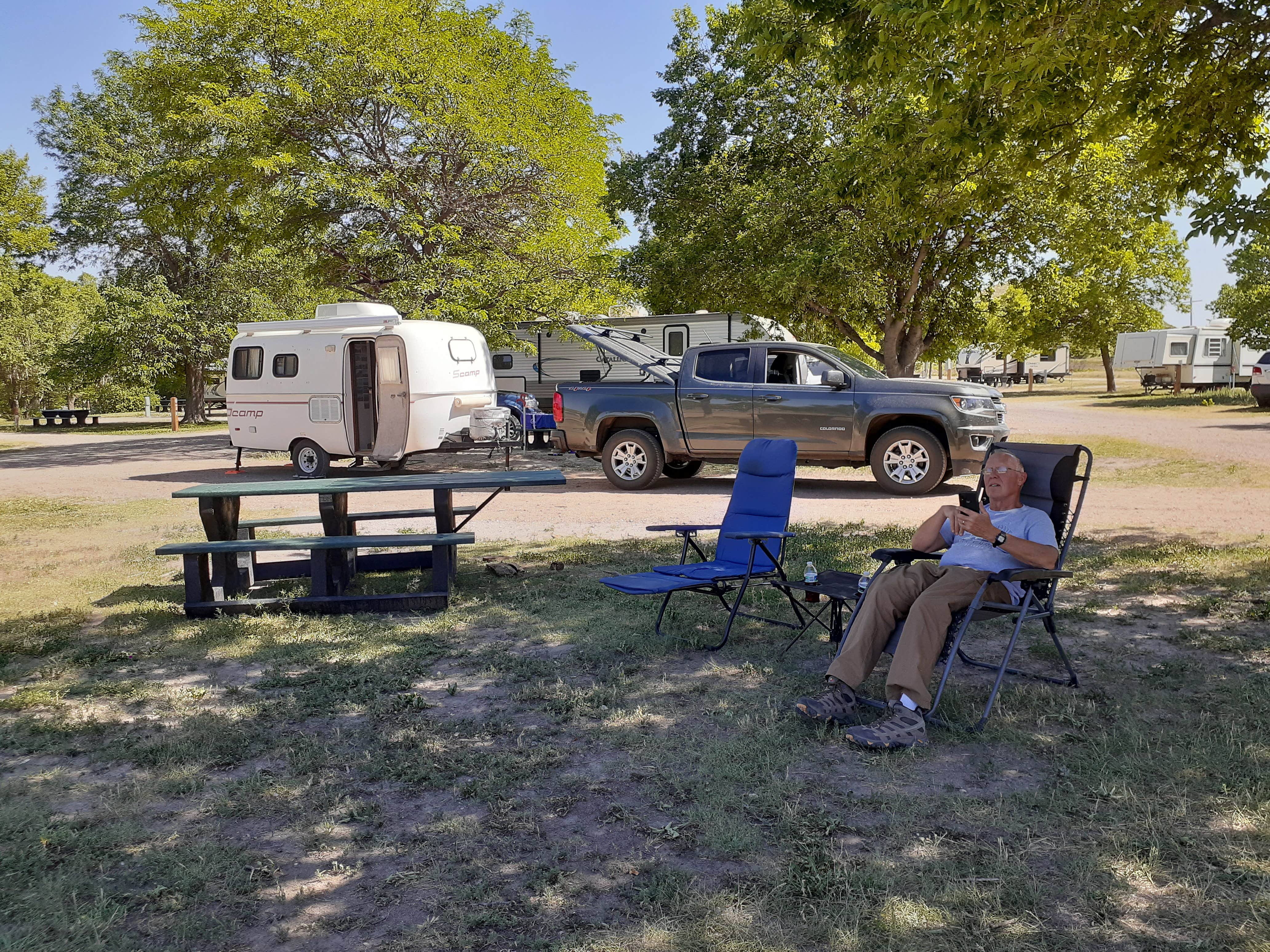 Cynthia K.'s photo of rv camping at Elm Grove — Historic Lake Scott State Park near Winona, KS