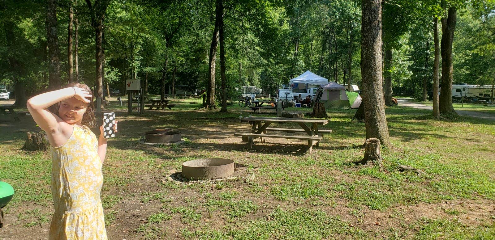 Burkley W.'s photo of tent camping at Hot Springs Campground near Kingsport, TN
