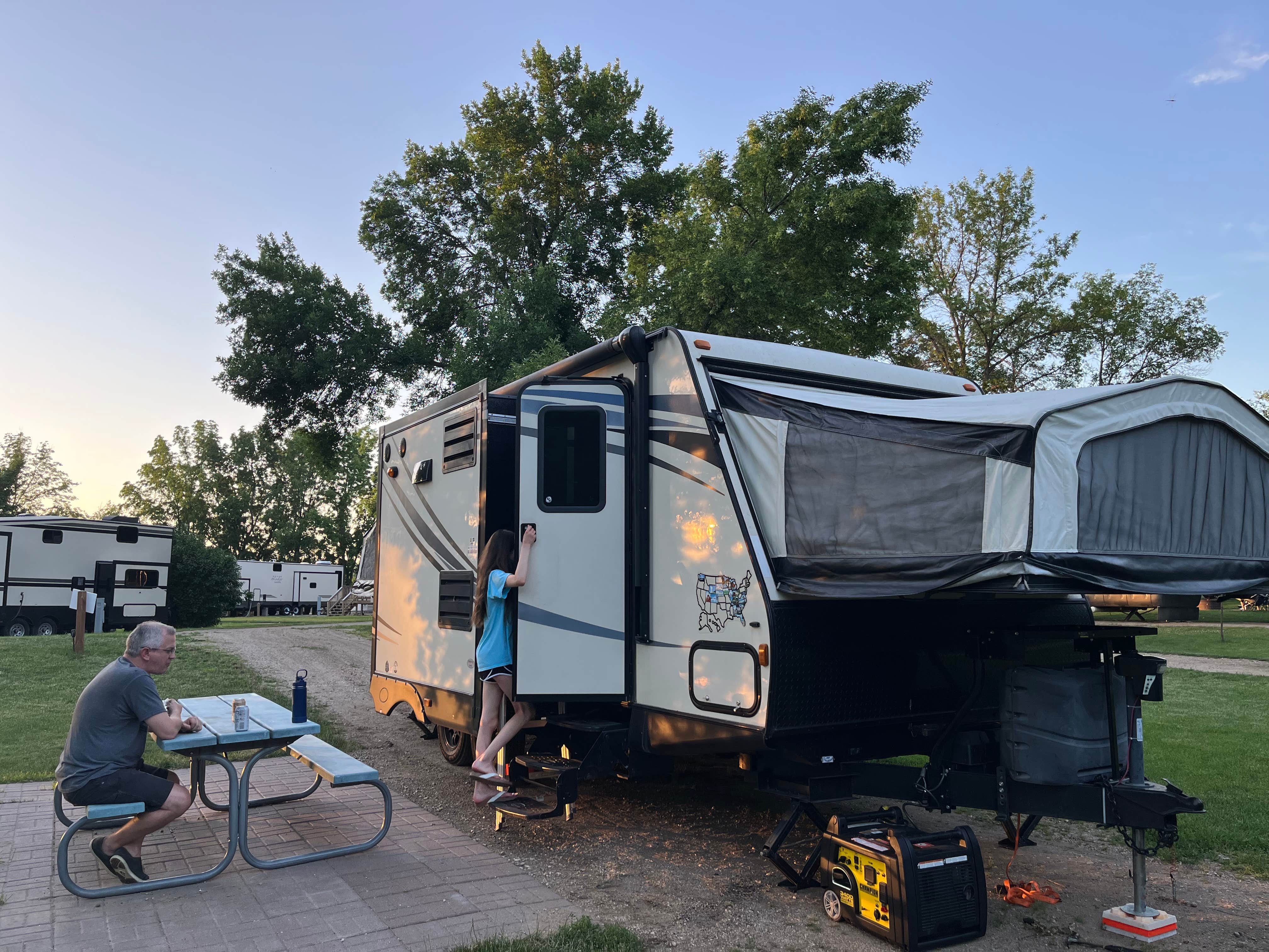 Amy J.'s photo of tent camping at Swan Lake Resort & Campground near Evansville, MN