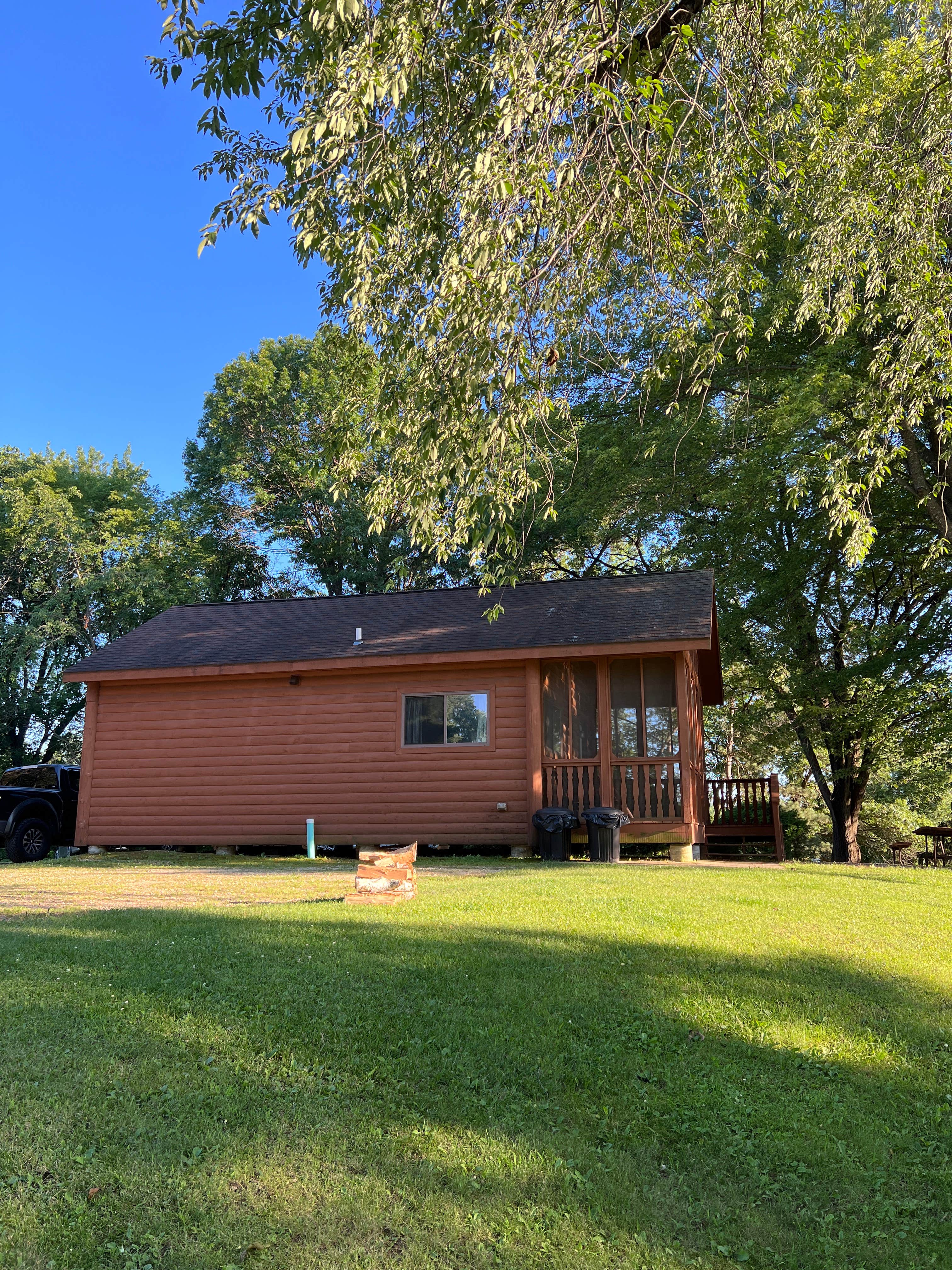 Susan & Kevin W.'s photo of glamping accommodations at Neshonoc Lakeside near Lansing, IA
