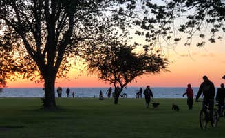 Kristin's photo of camping with pets at Four Mile Creek State Park Campground near Youngstown, NY