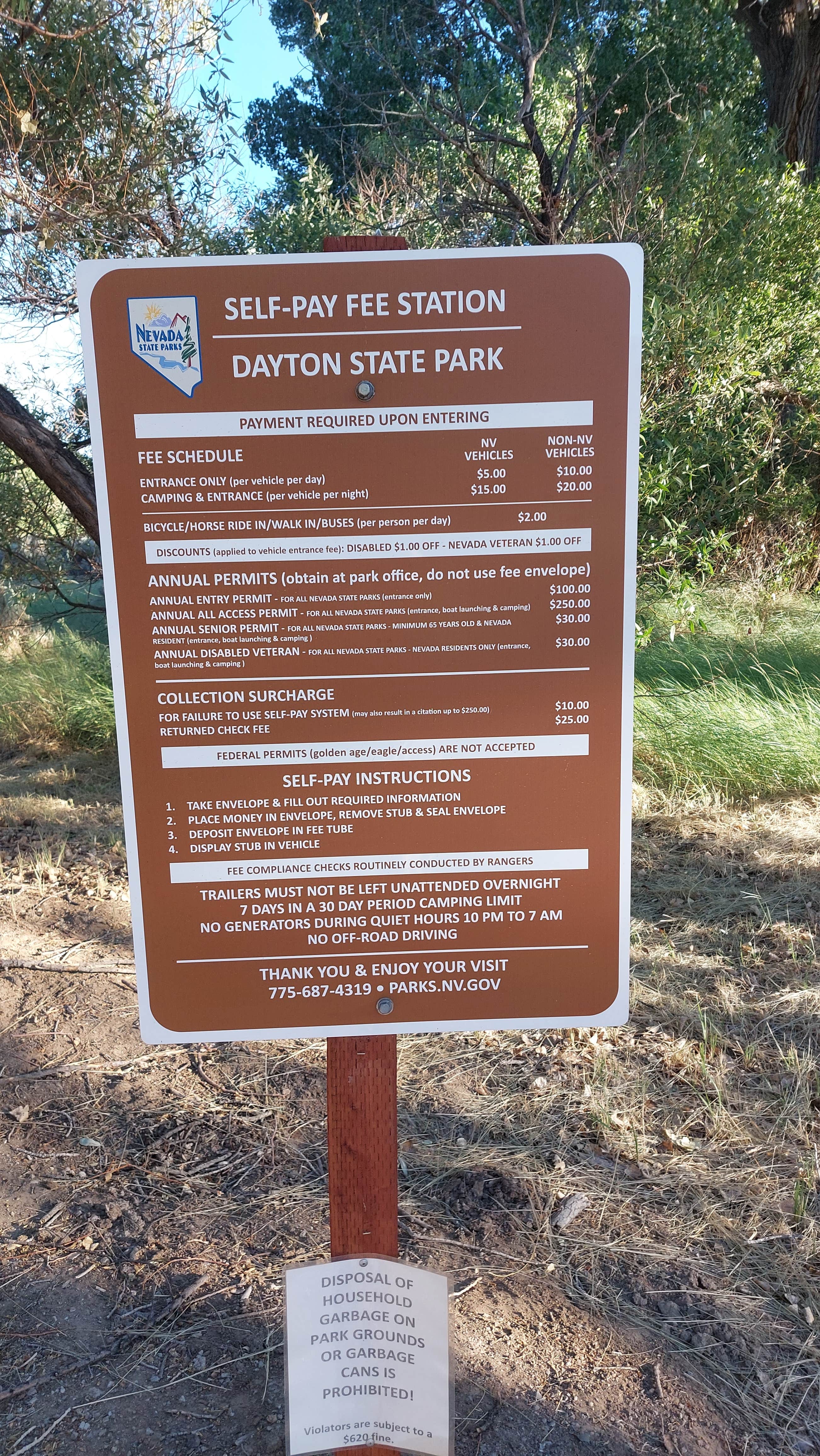 Camper-submitted photo at Dayton State Park Campground near Virginia City, NV