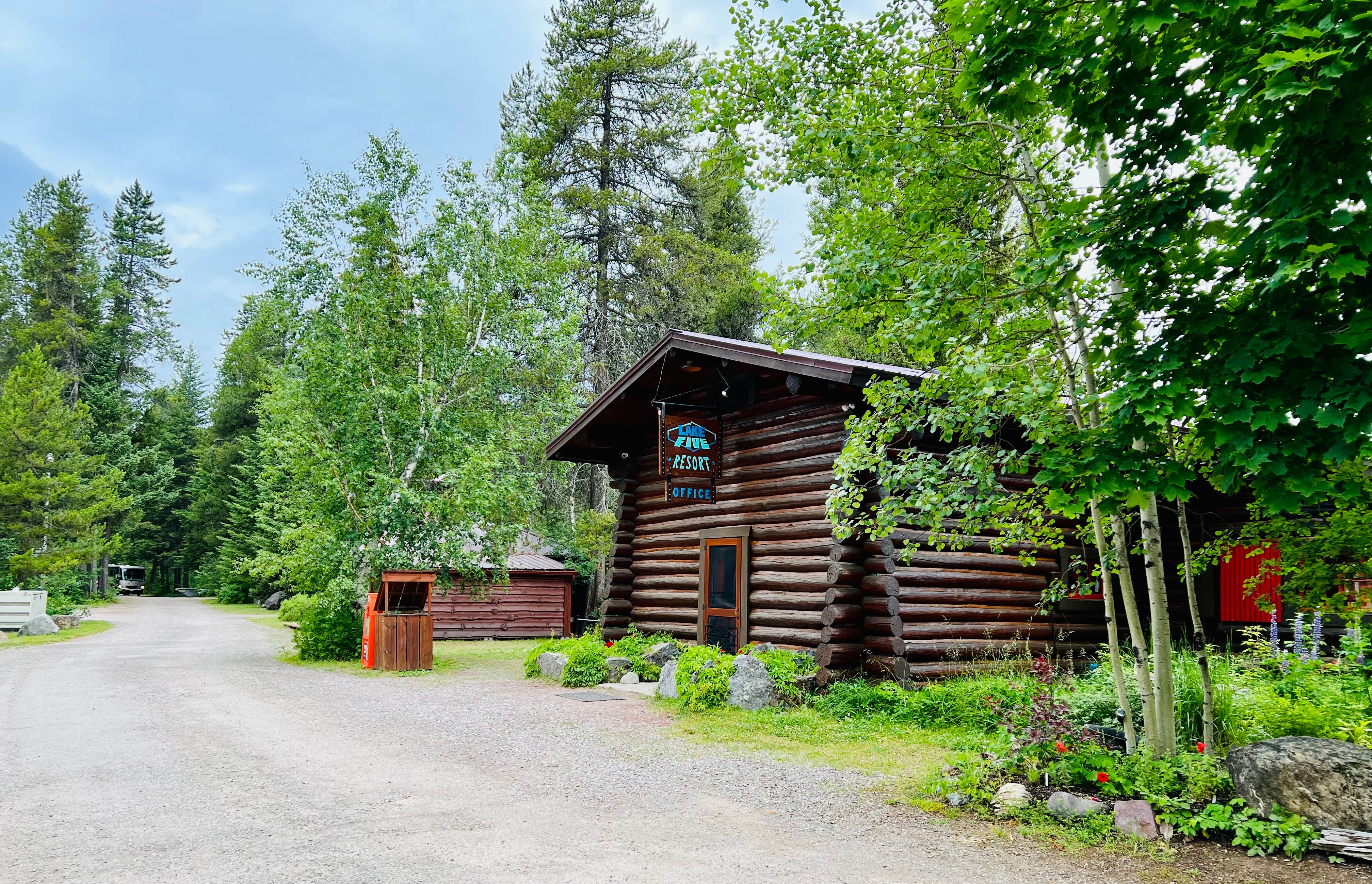 Love4travel T.'s photo of a cabin at Lake Five Resort near Fortine, MT