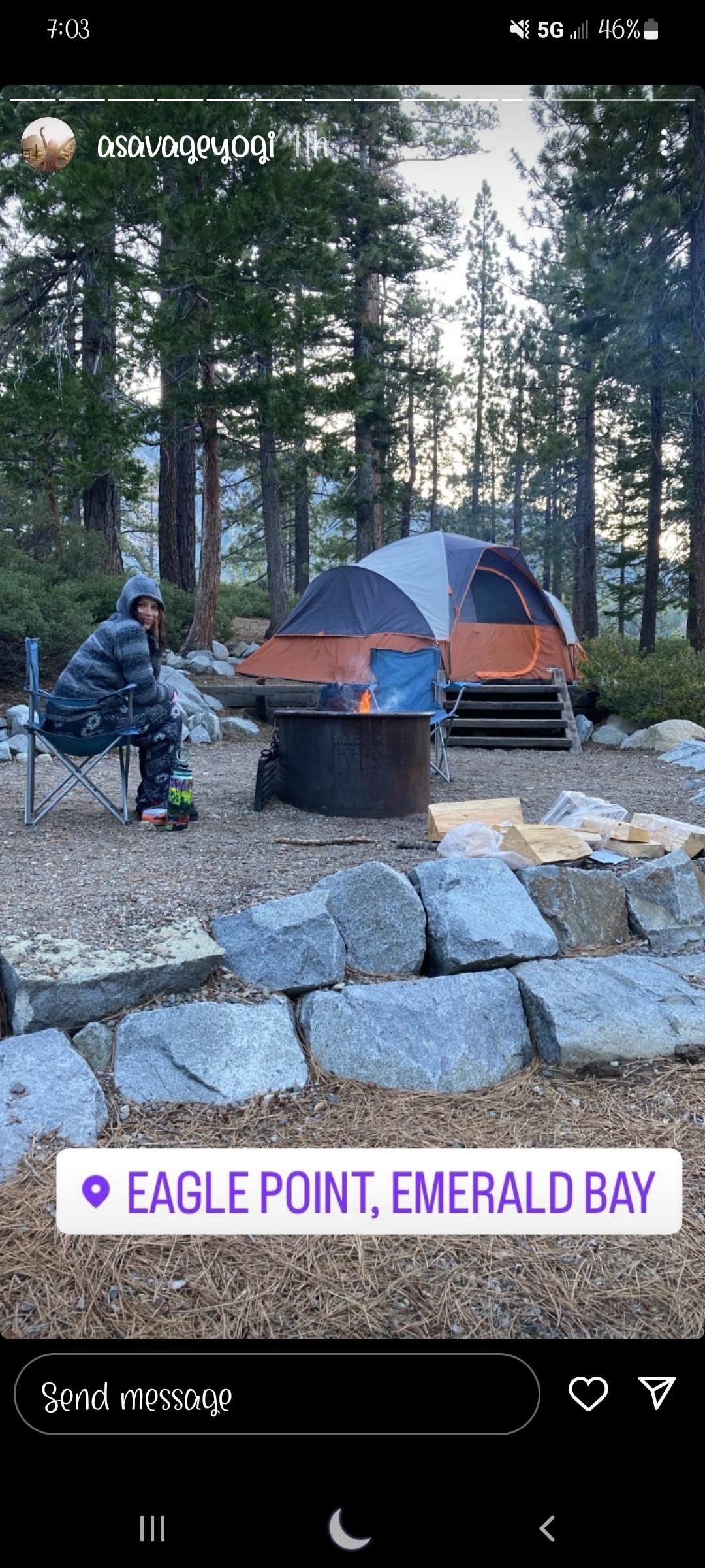 Beka S.'s photo at Eagle Point Campground — Emerald Bay State Park near Genoa, NV