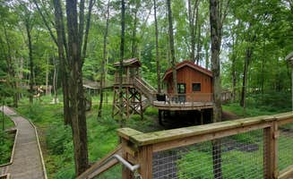 Leah R.'s photo of glamping accommodations at Cannaley Treehouse Village near Oak Harbor, OH