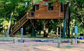 cindy W.'s photo of glamping accommodations at K River Campground in Oklahoma