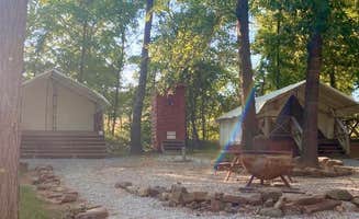 cindy W.'s photo of glamping accommodations at K River Campground near Wilburton, OK