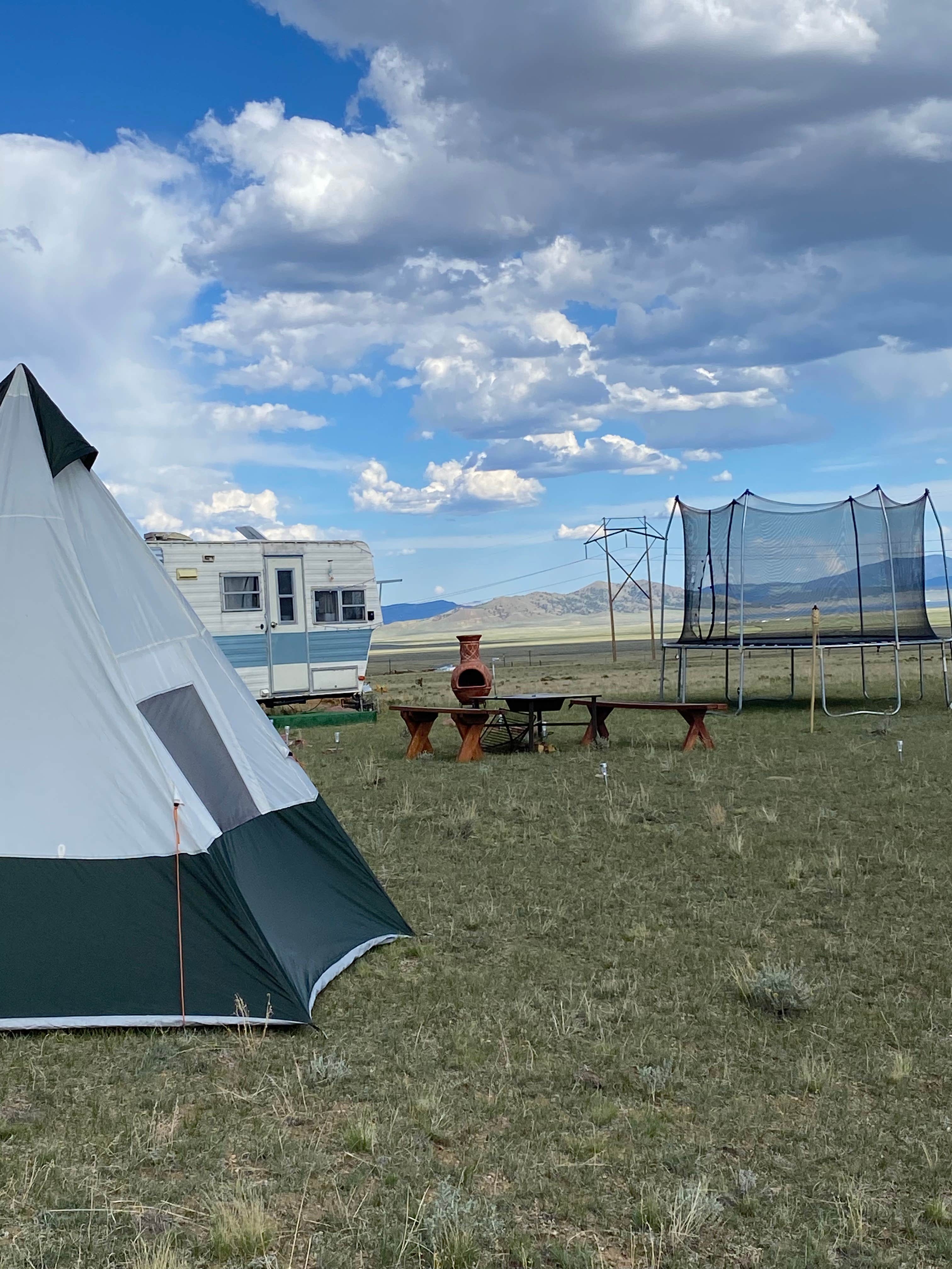 Tribe P.'s photo of tent camping at Tempest Sanctuary near Granite, CO
