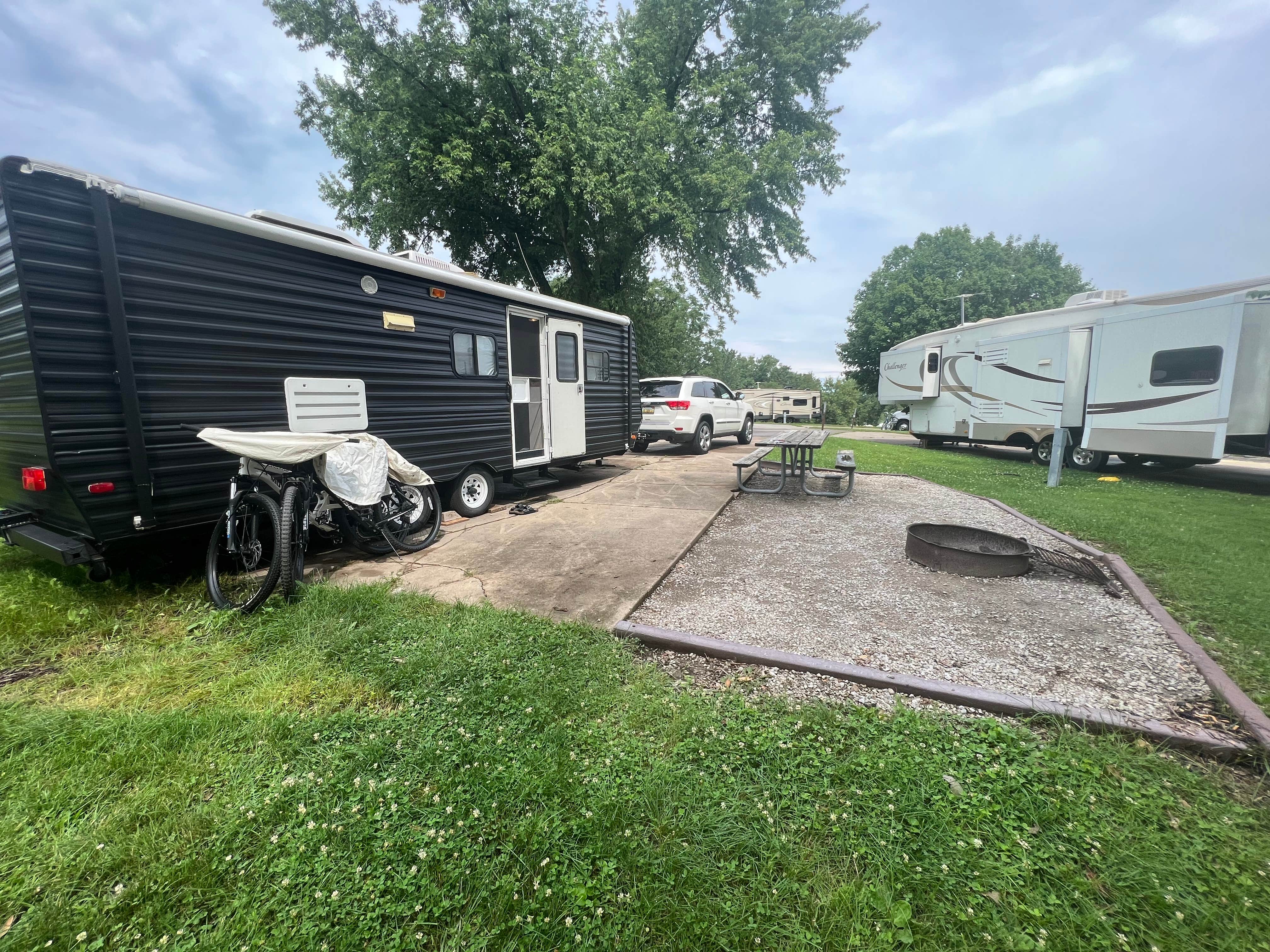 Christina A.'s photo of rv camping at West Overlook Campground near Riverside, IA