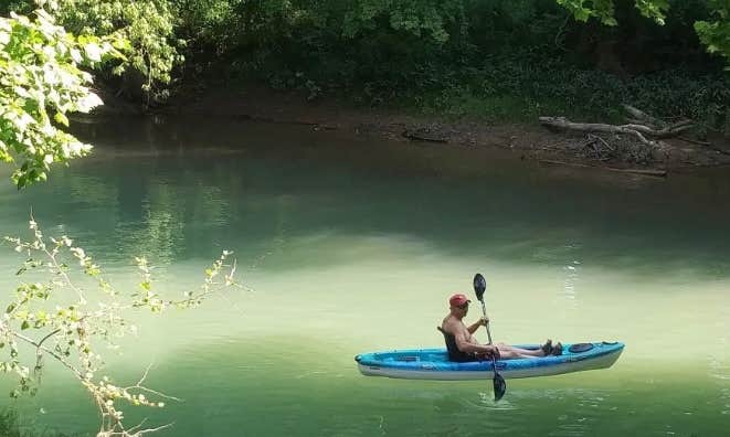 Camper submitted image from Up the Creek Kayak Canoe and Cabins Campground - 1