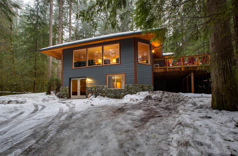 Camping near Mt. Baker Lodging - Cabin #35 - Fireplace, A/C, Wifi, Pets Ok, Sleeps-6!: Mt. Baker Lodging - Cabin #29 - Hot Tub, Sauna, Fireplace, BBQ, WiFi, Shuffleboard Table, Pets Ok, Sleeps-11!, Maple Falls, Washington