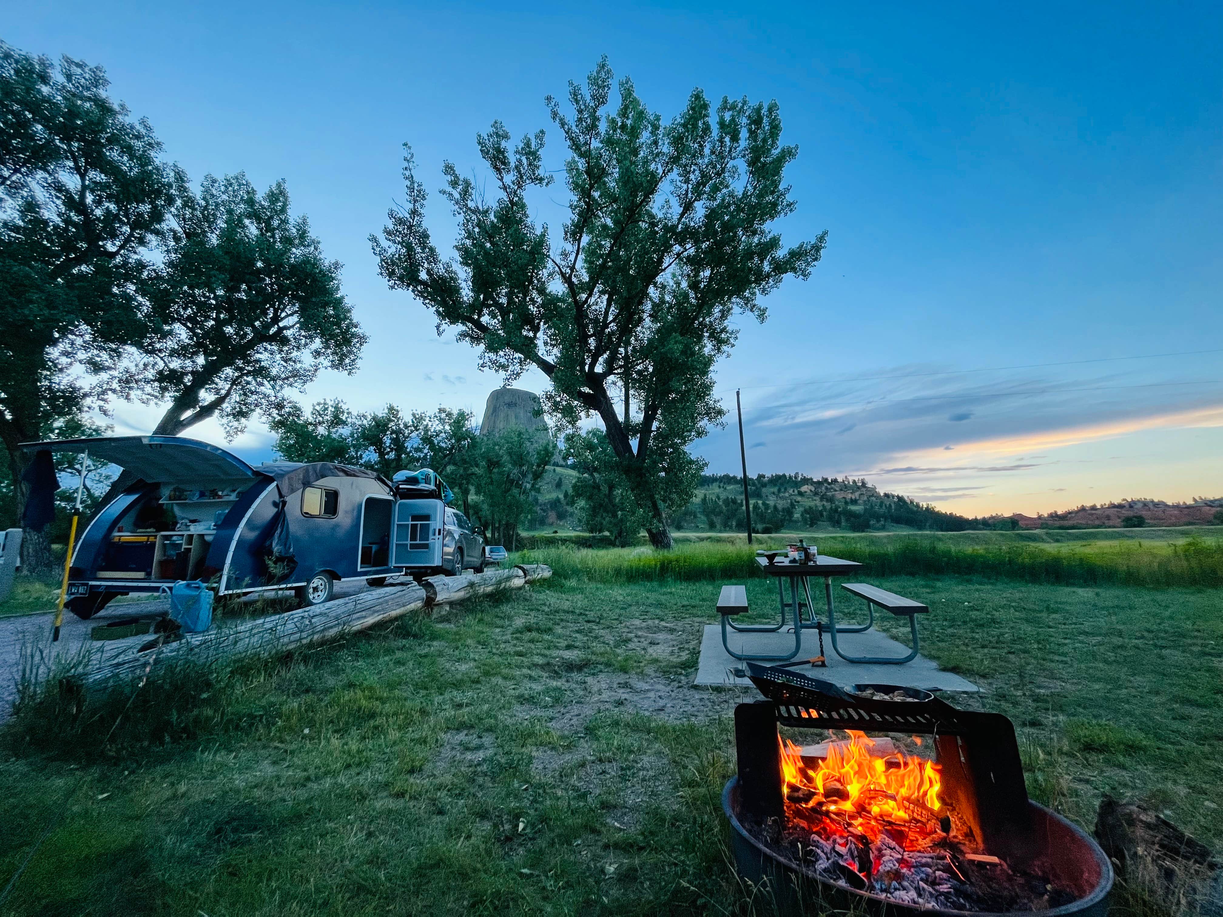 Camper submitted image from Belle Fourche Campground at Devils Tower — Devils Tower National Monument - 1