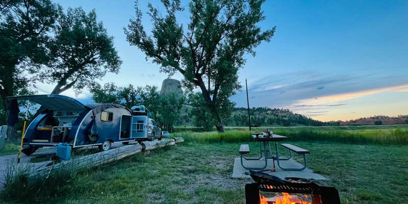 Camper submitted image from Belle Fourche Campground at Devils Tower — Devils Tower National Monument