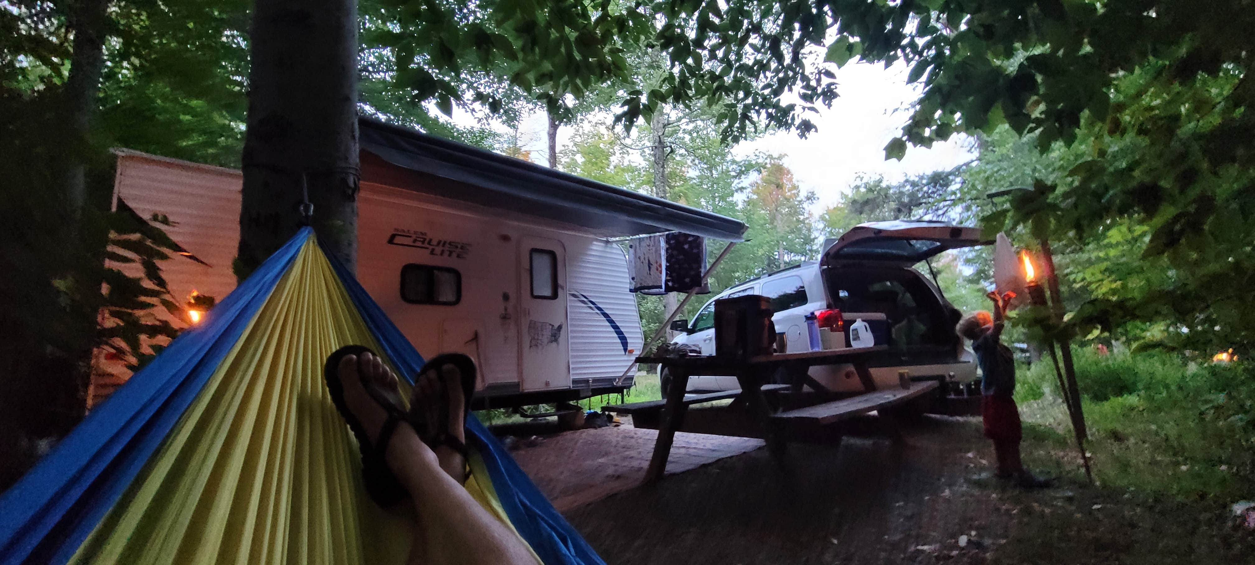 Camper-submitted photo at The Pines Campground — Promised Land State Park near Hawley, PA