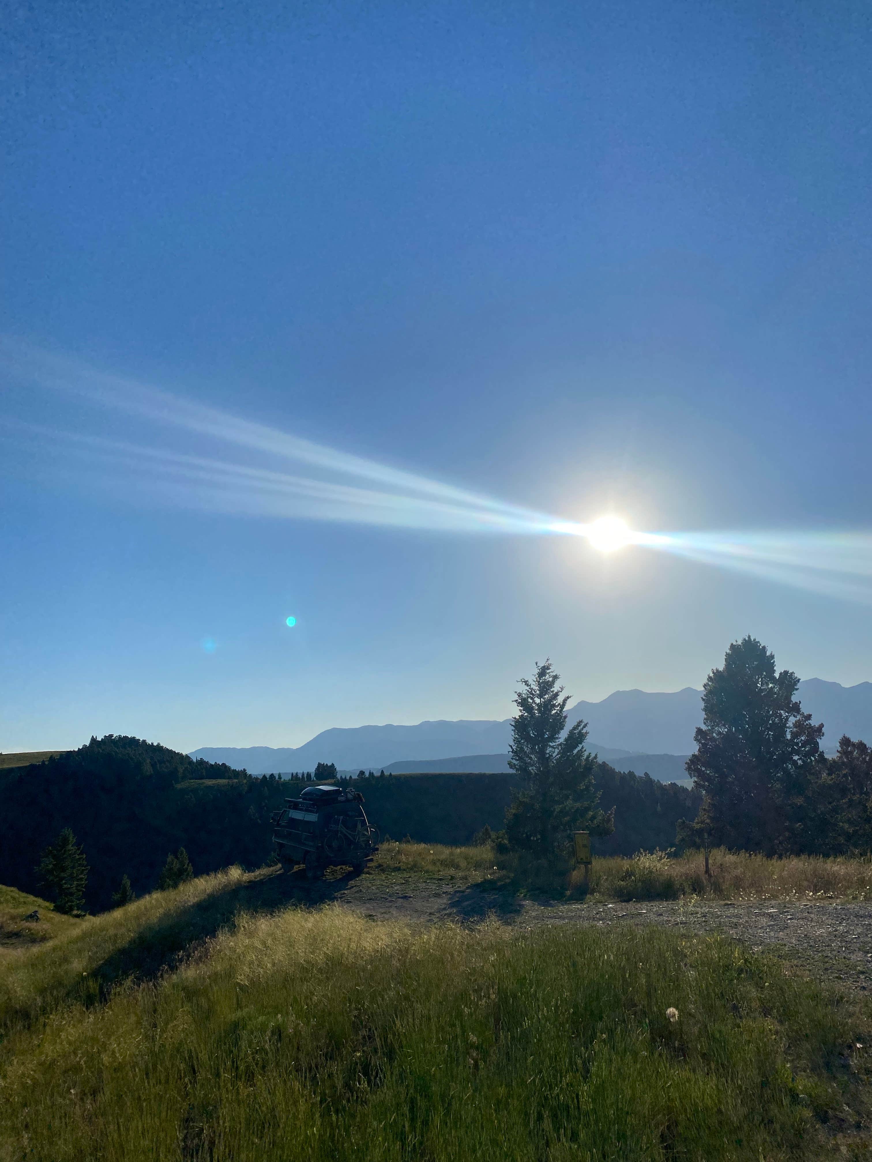 Alyssa L.'s photo of a dispersed camping area at Curtis Canyon Dispersed Camping near Teton Village, WY