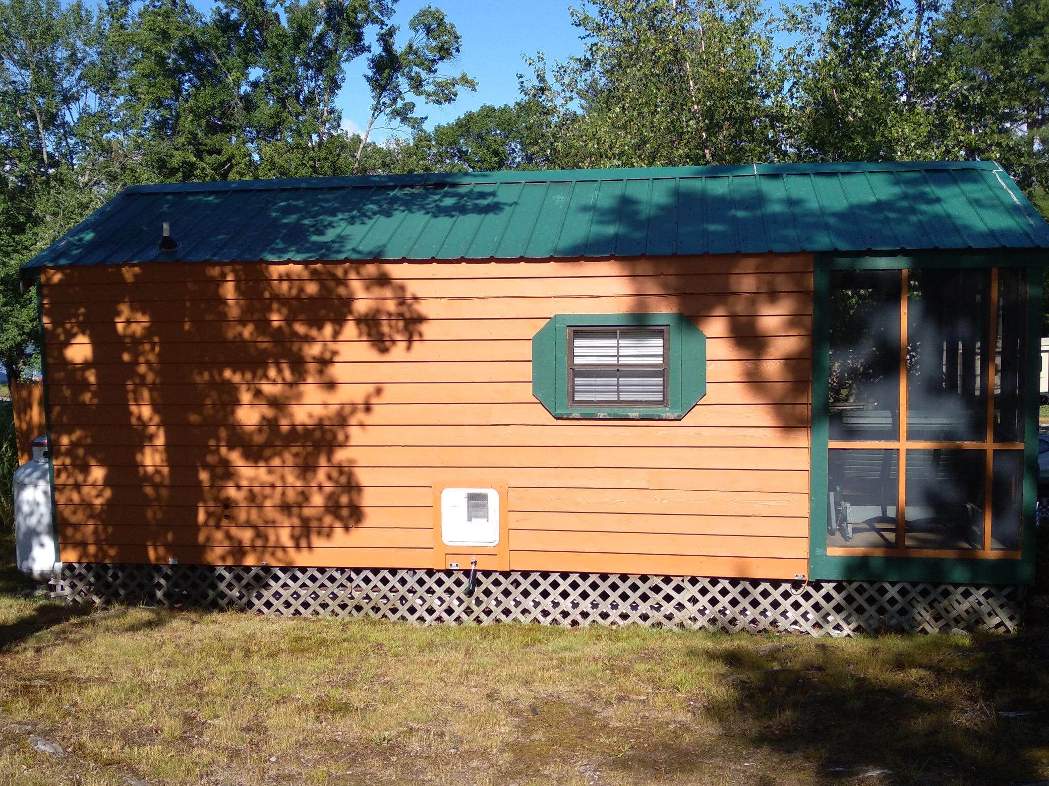 Kirsten J.'s photo of a cabin at Silver Lakes Park Campground near Sanbornton, NH