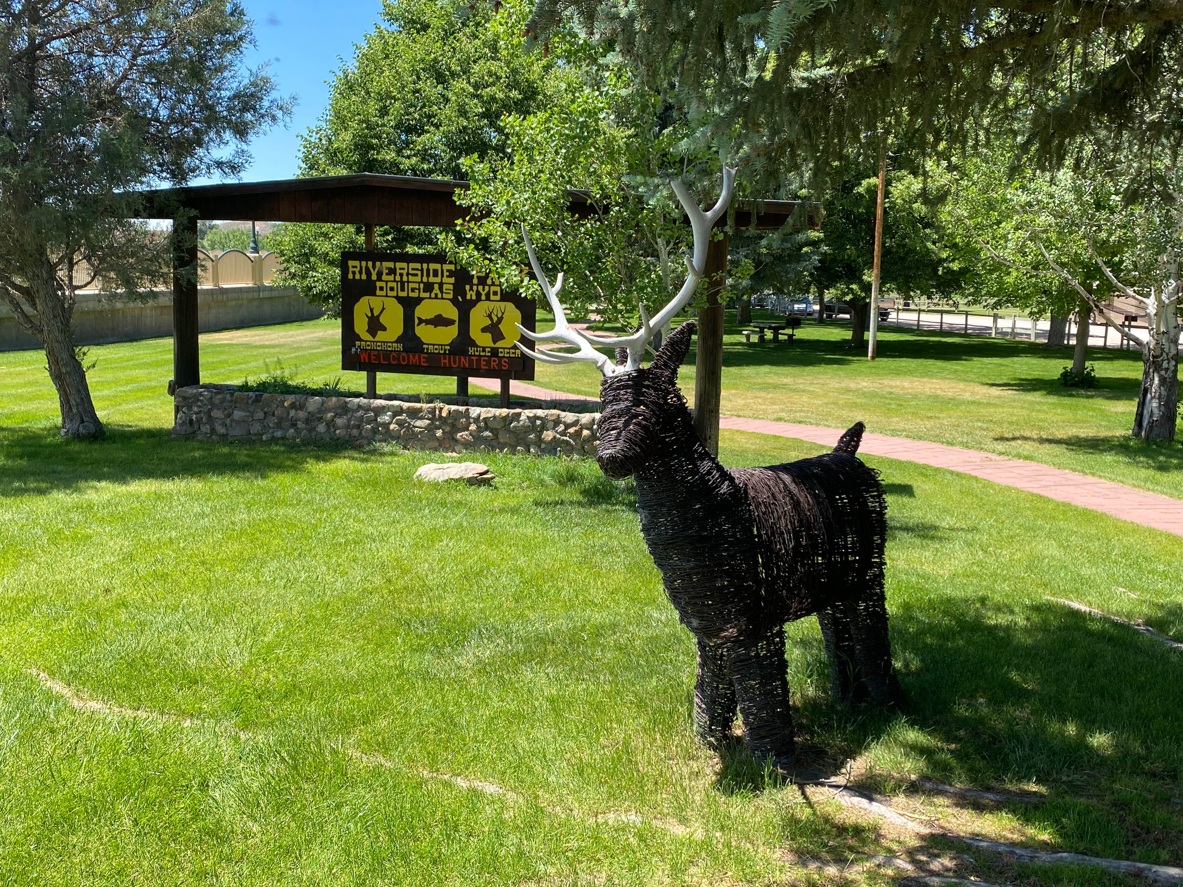 Shannon G.'s photo of camping with pets at Riverside City Park near Evansville, WY
