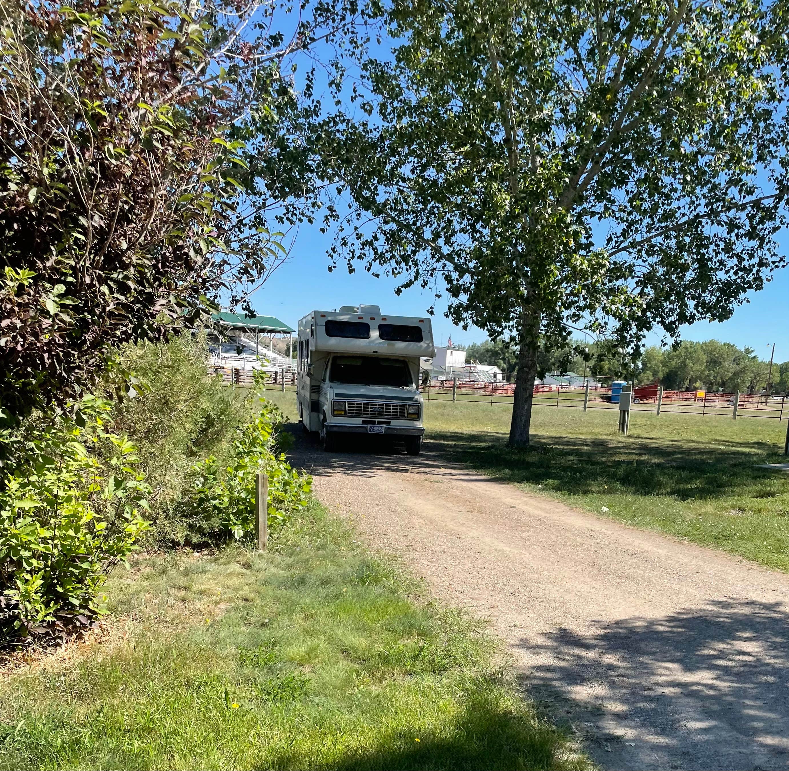 Jean L.'s photo of rv camping at Chouteau County Fairgrounds & Canoe Launch Campground near Geyser, MT