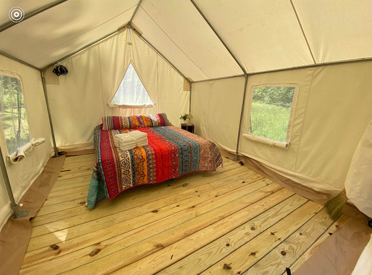 Camper submitted image from Chestnut Hill Farm Glamping Tents - 1